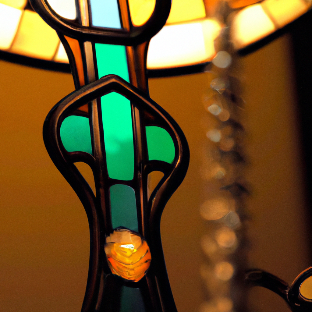 Lampe art deco tiffany