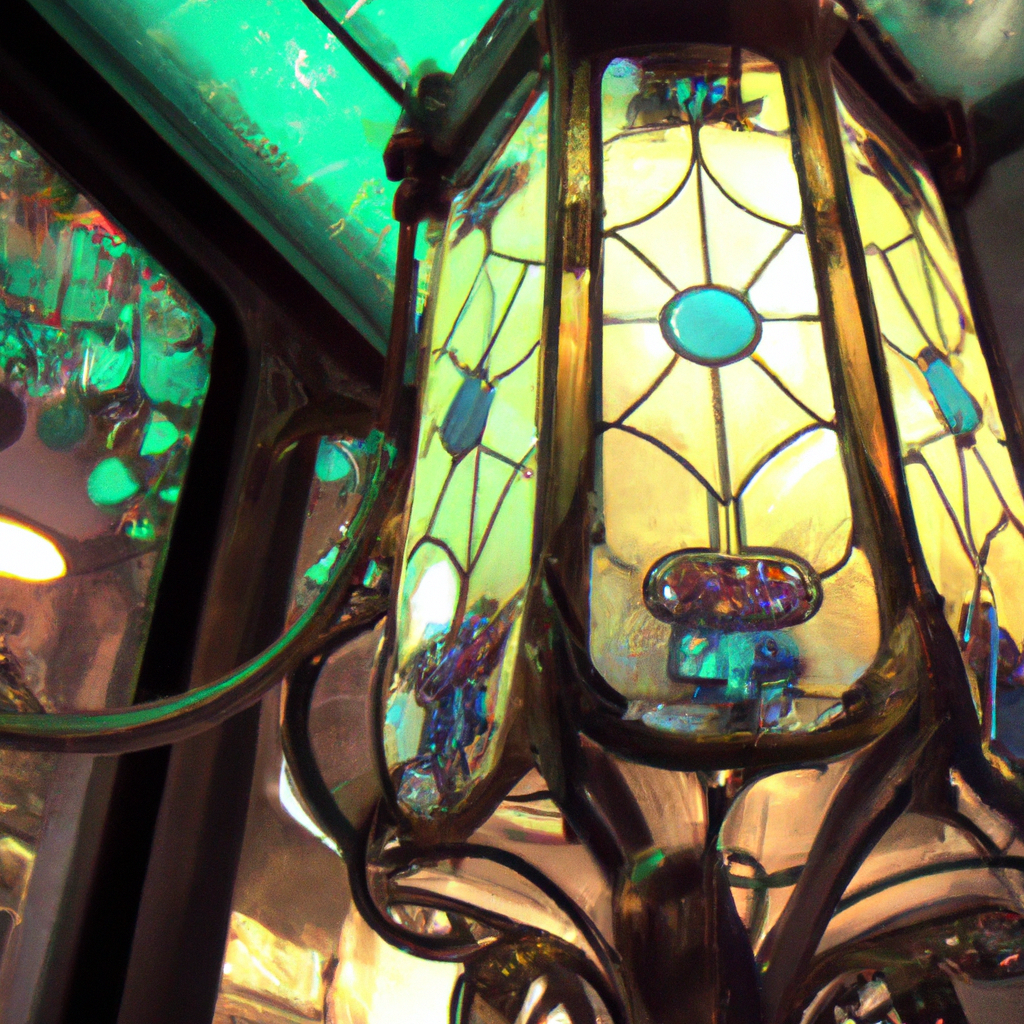 Lampe Tiffany rue Vieuville Paris 18